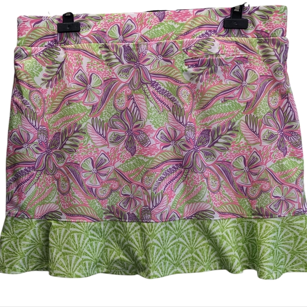 Stella Parker Golf Collection Tropical Floral Women's Skort Tennis Size XL